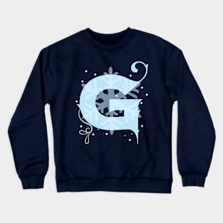 Winter Letter G Crewneck Sweatshirt